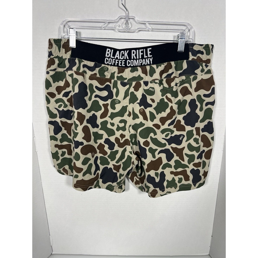 LOT OF 2 BLACK RIFLE COFFEE CO CAMO SHORTS XL 083 - Picture 4 of 8